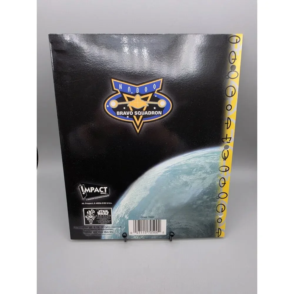 Vintage Star Wars Naboo Bravo Squadron Pocket Folder With Bookmark Space